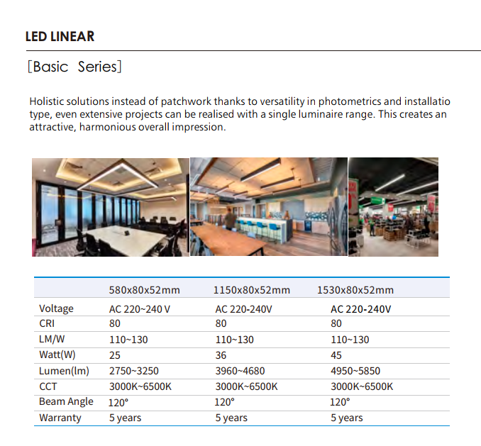 Buy Led Linear Light from Benchmark Smart Lighting Co., Ltd, China ...