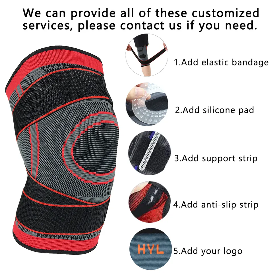 Buy Custom Color Breathable Riding Knee Brace Knitted Elastic Knee ...