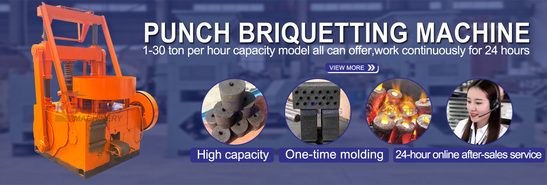 BBQ Charcoal Press Machine Coal Powder Briquette Making Machine