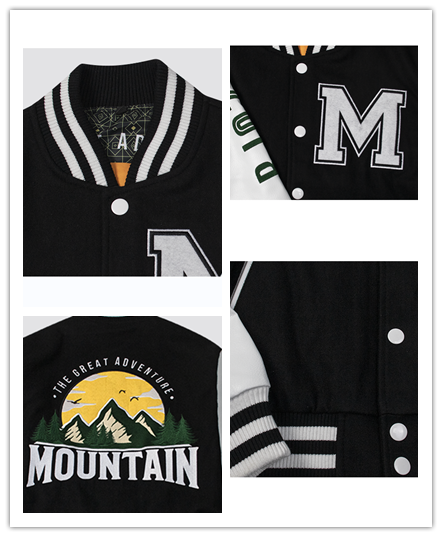 Varsity Bomber Jacket bj02 Back