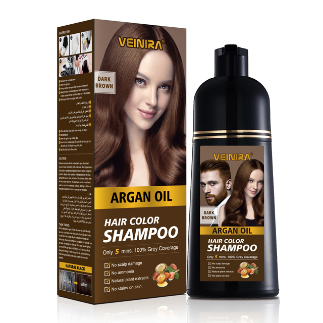 10 Bags Black Hair Shampoo Instant Hair Black Dye Color Natural Herbs Ingredients