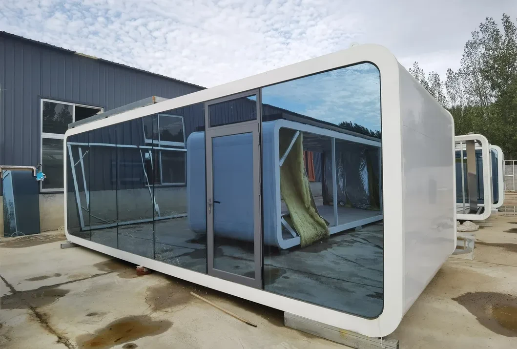 20FT 40FT Modular Prefab Tiny Homes Container Office Portable Apple Home Pod Movable Apple Cabin