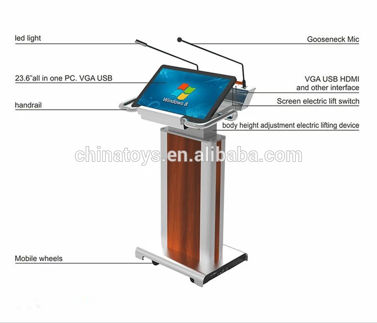 Buy Aluminum Digital Pulpit For Conference Room And Church; Smart ...
