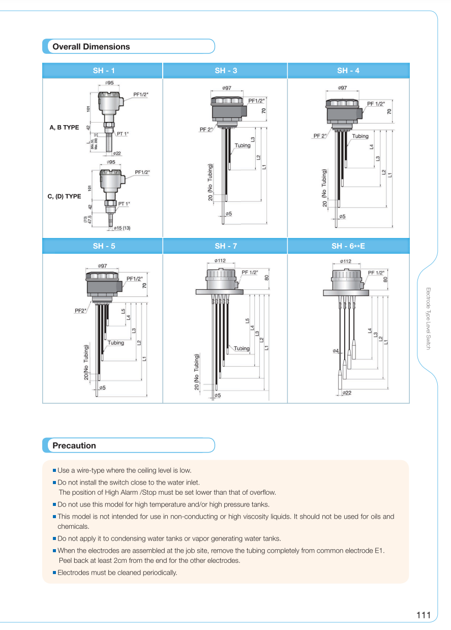 Buy Electrode Type Level Switch Sec/sh from Seojin Instech Co.,Ltd, South Korea