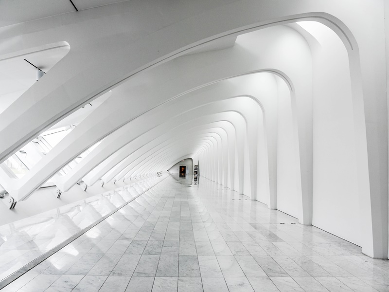 Carrara White Marble Floor Design