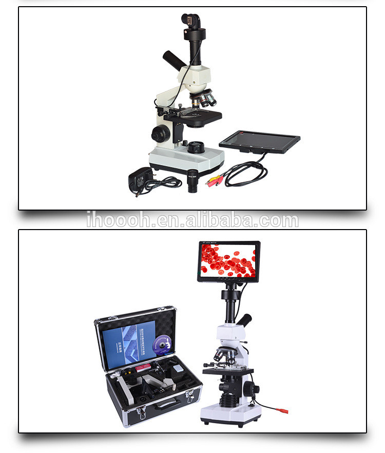 Microscope Blood Cell Machine Buy 10inch Hd Cell Biological Microscope One Drop Of Blood Test ...