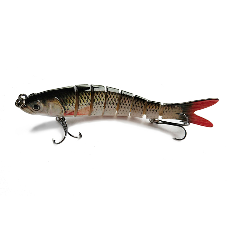 UDIYO 17g/8.5cm Fishing Lure Simulated Streamlined Single Hook 3D Fisheyes  Bright Color Catch Fishes All Swimming Layer Deep Diving Artificial Plastic  Hard Bait Fishing Tackle 