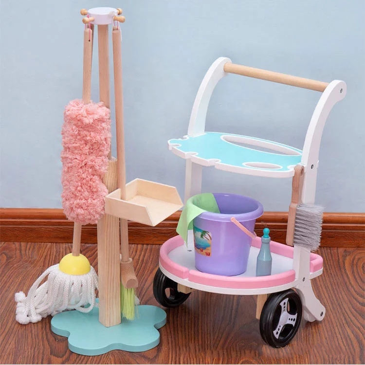 Wooden Children Preschool Role Play Sweeping and Cleaning Set Toy for Kids  - China Role Playing Game and Sweeping Toy price