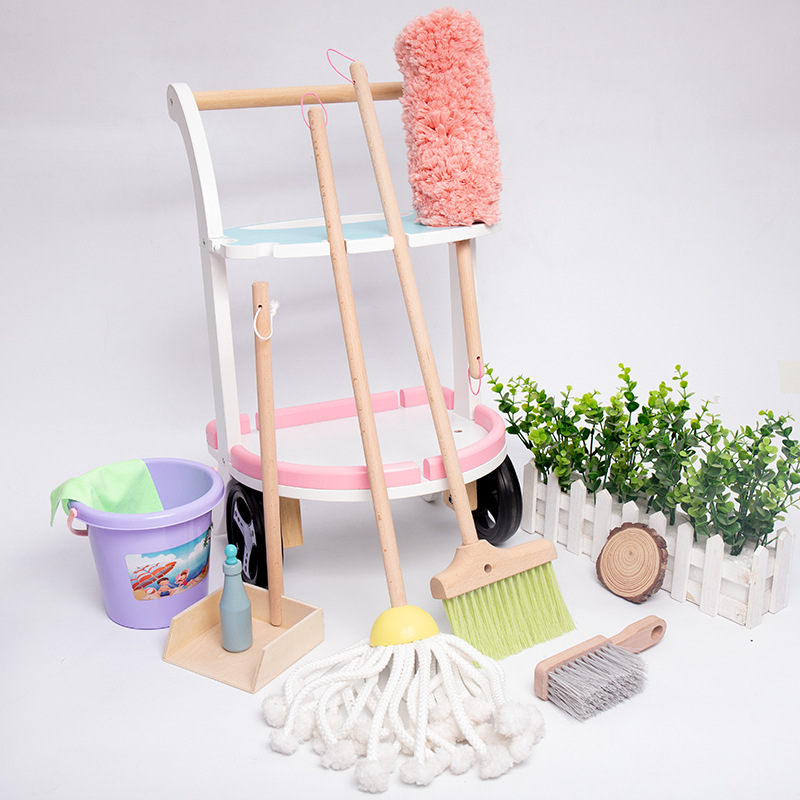 Wooden Children Preschool Role Play Sweeping and Cleaning Set Toy for Kids  - China Role Playing Game and Sweeping Toy price