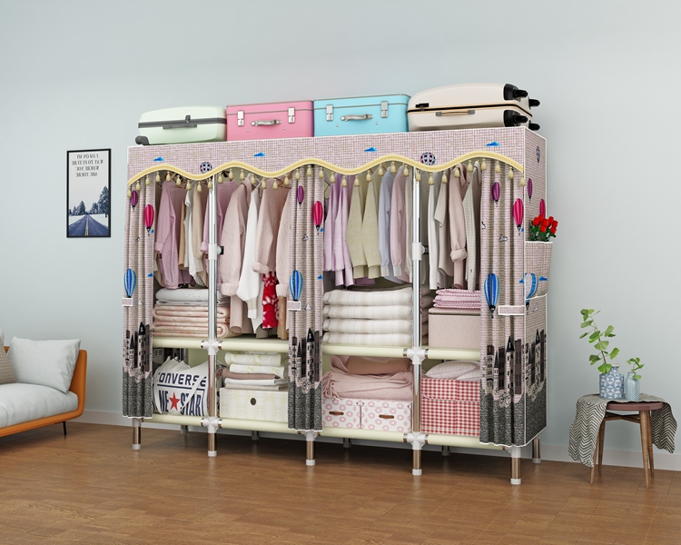 Simple Wardrobes Plastic Storage Cabinet Folding Bedroom Closets