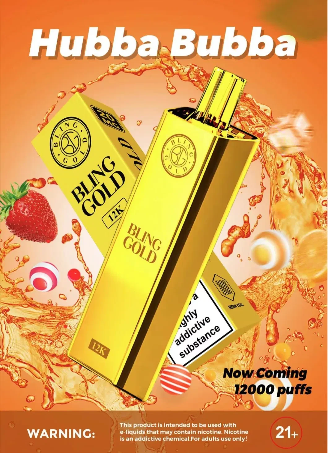 2024 New Puff Hot Buy Disposable Electronic Cigarette Wholesale Bling Gold  12000 Puff Vaper Rechargeable Wape Pocket E Hookah Charger Free Cheap  Digita Vape from Dongguan Baoboluo International Trade Co., Ltd., China |