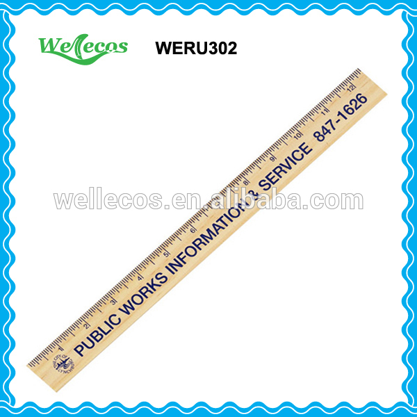 Buy 20cm Wooden Pain Scale Ruler from Ningbo Wellecos Stationery & Gift ...