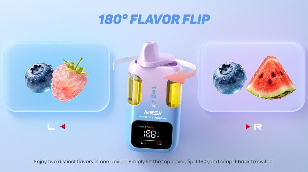 Buy Wholesale Oem Supply Disposable Electronic Cigarette Vape Pen Du25  Visibletwins 100k Puff Double Flavor Vaper from PaphosVape, China