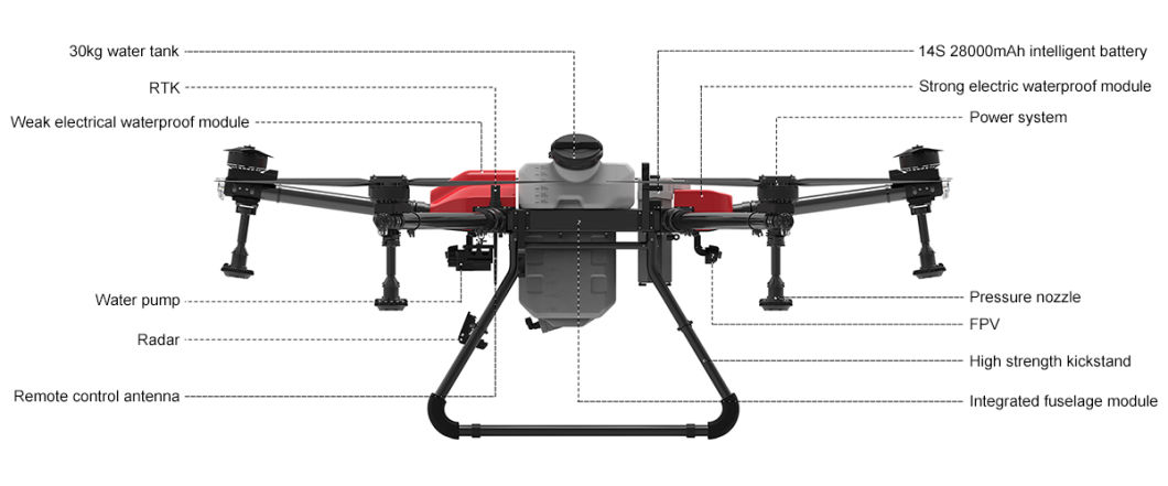 Buy 30l Payload 6 Rotor Autonomous Flying Agriculture Sprayer Drone Uav ...