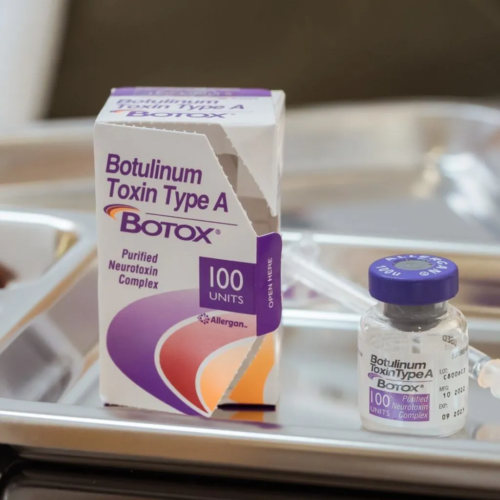 Botox on tray
