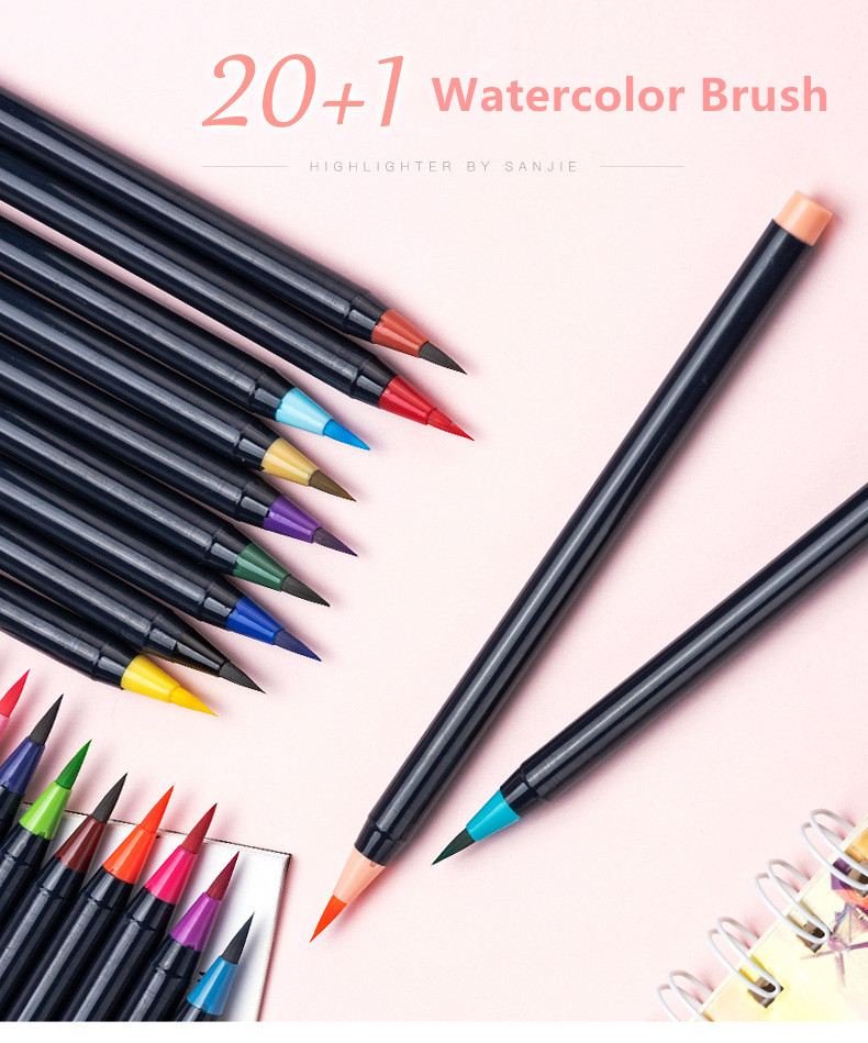 Buy 48colors Watercolor Markers(flexible Nylon Brush Tips)refillable Water  Blending Brush Paint Pen Art Supplies For Teen/kid/adult from Hefei Reiz  Innovative Tech. Co., Ltd., China