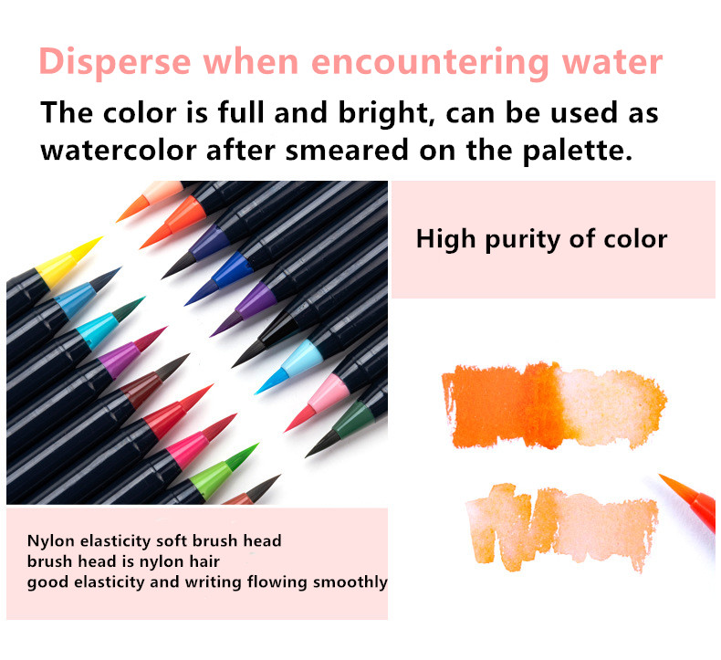 Buy 48colors Watercolor Markers(flexible Nylon Brush Tips)refillable Water  Blending Brush Paint Pen Art Supplies For Teen/kid/adult from Hefei Reiz  Innovative Tech. Co., Ltd., China