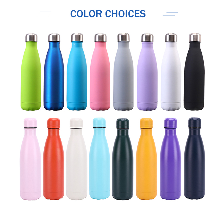 Buy 500ml/750ml Matte Painting Double Wall Cola Shaped Stainless Steel  Sport Water Bottle Flask from Hebei Sunspeed Imp. & Exp. Co., Ltd., China