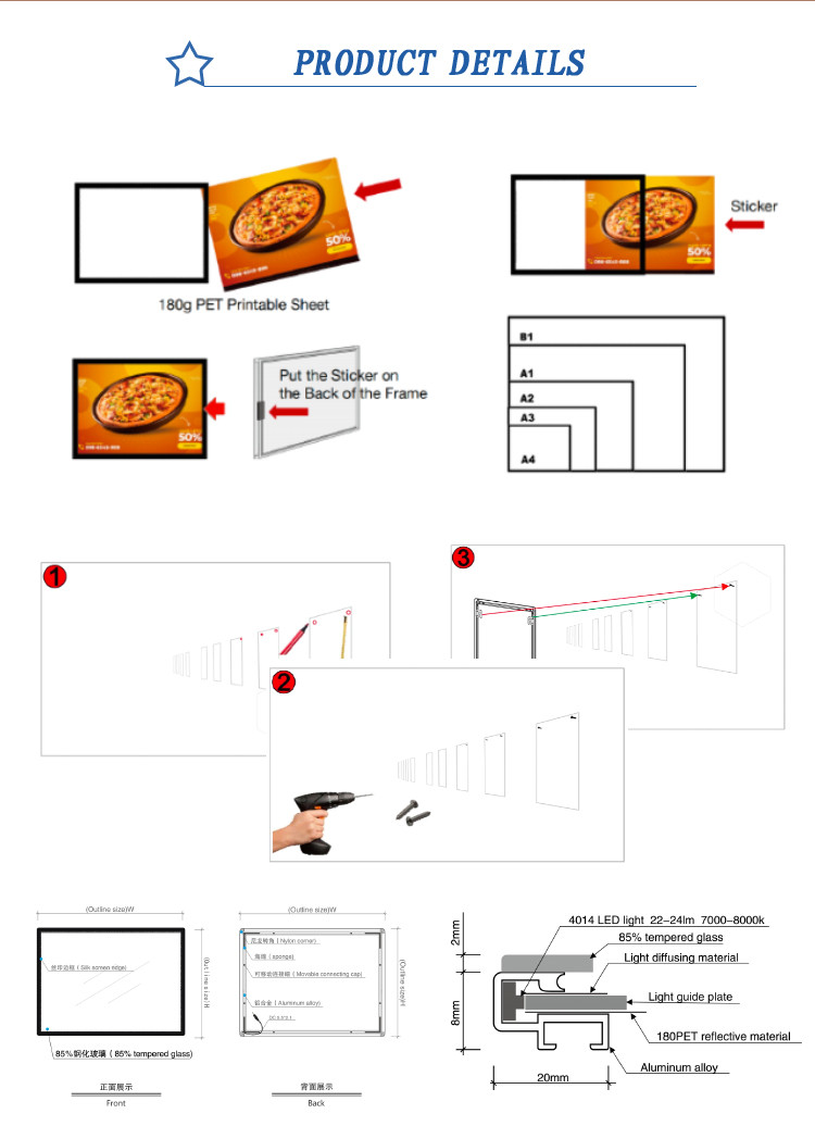 Buy Aigao Movie Poster Light Box Led A Cinema Light Box Sign Board Led Light From Jiaxing