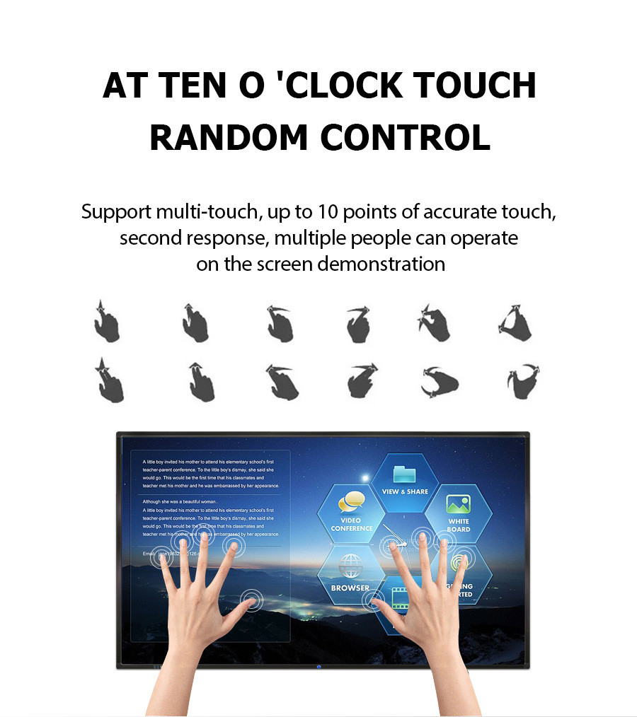 One Touch Display Buy All In One Touch Screen Lcd Displays Interactive Whiteboard from ...