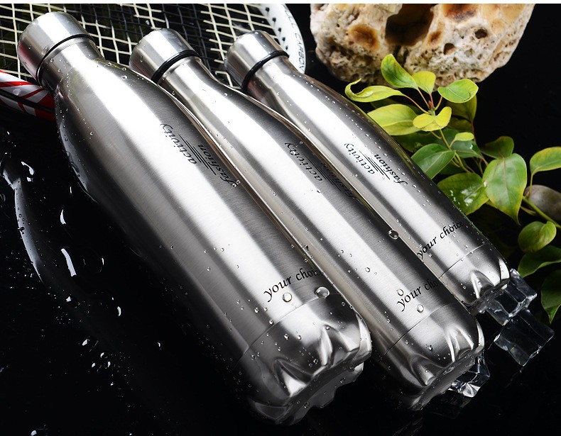 Buy Amazon Hot Selling 500ml Stainless Steel Sport Water Bottle Double ...