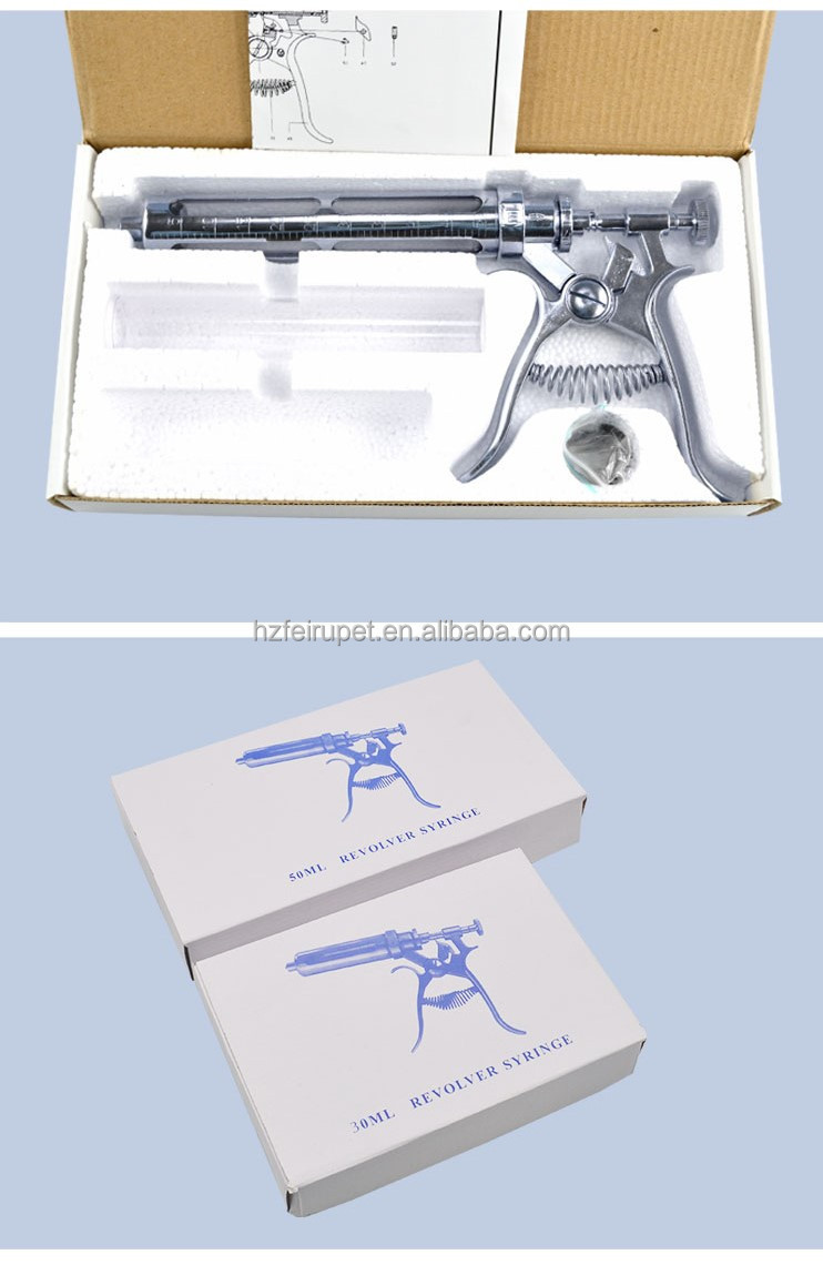 Buy Animal Continous Luer Lock Injection Syringe Revolver Stainless ...