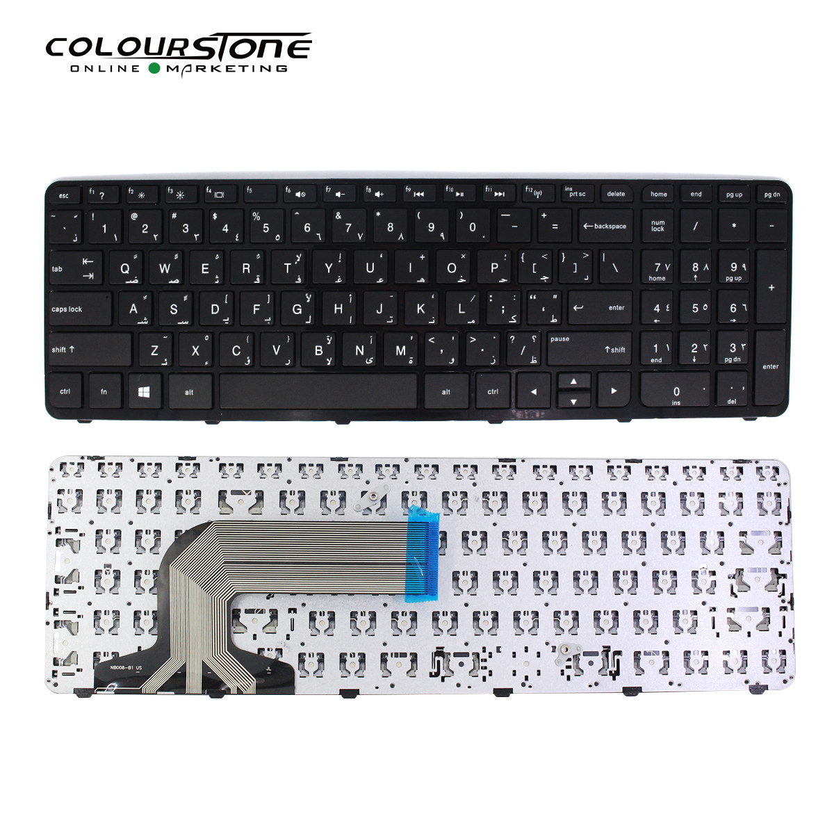 Buy Arabic 250 G3 New Ar Black Keyboard For Hp 250 G3 255 G3 256 G3 15 ...