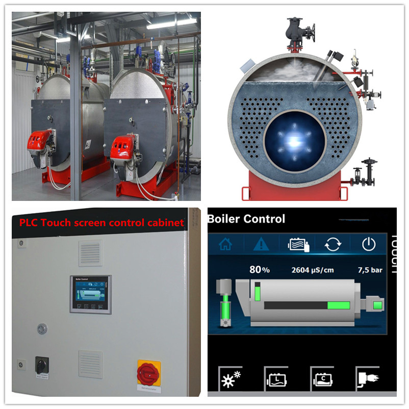 Buy Automatic Electric Control Cabinet Horizontal Boiler / Steam / Gas ...