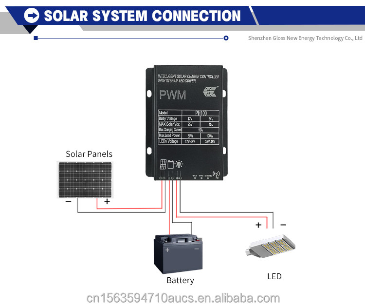 Buy Automatic Led Solar Street Light Mppt Solar Battery Charge ...
