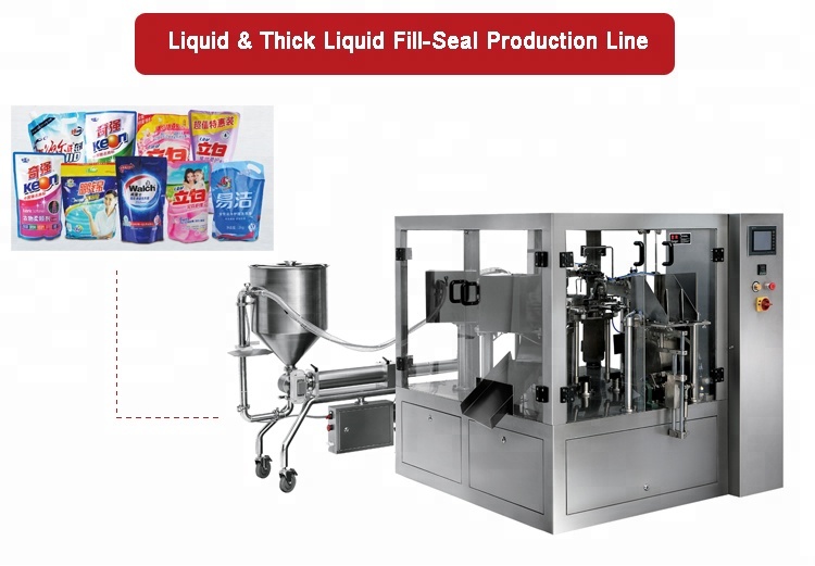 Buy Automatic Plastic Bag Juice Doypack Liquid Filling And Sealing ...