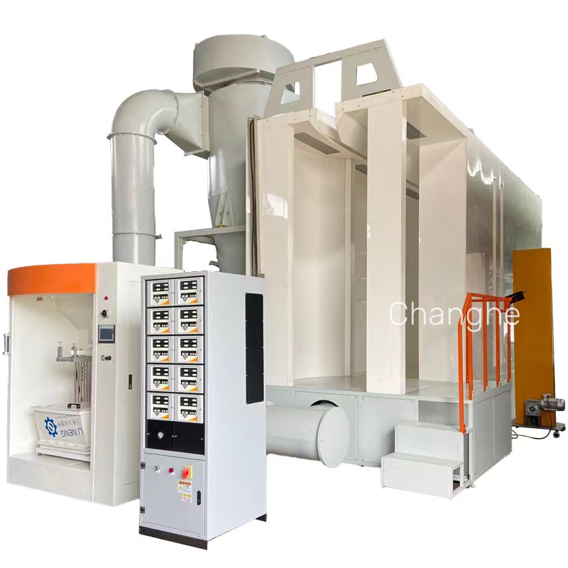 Buy Automatic Powder Coating Line Pp Double-station Spray Booth Big ...