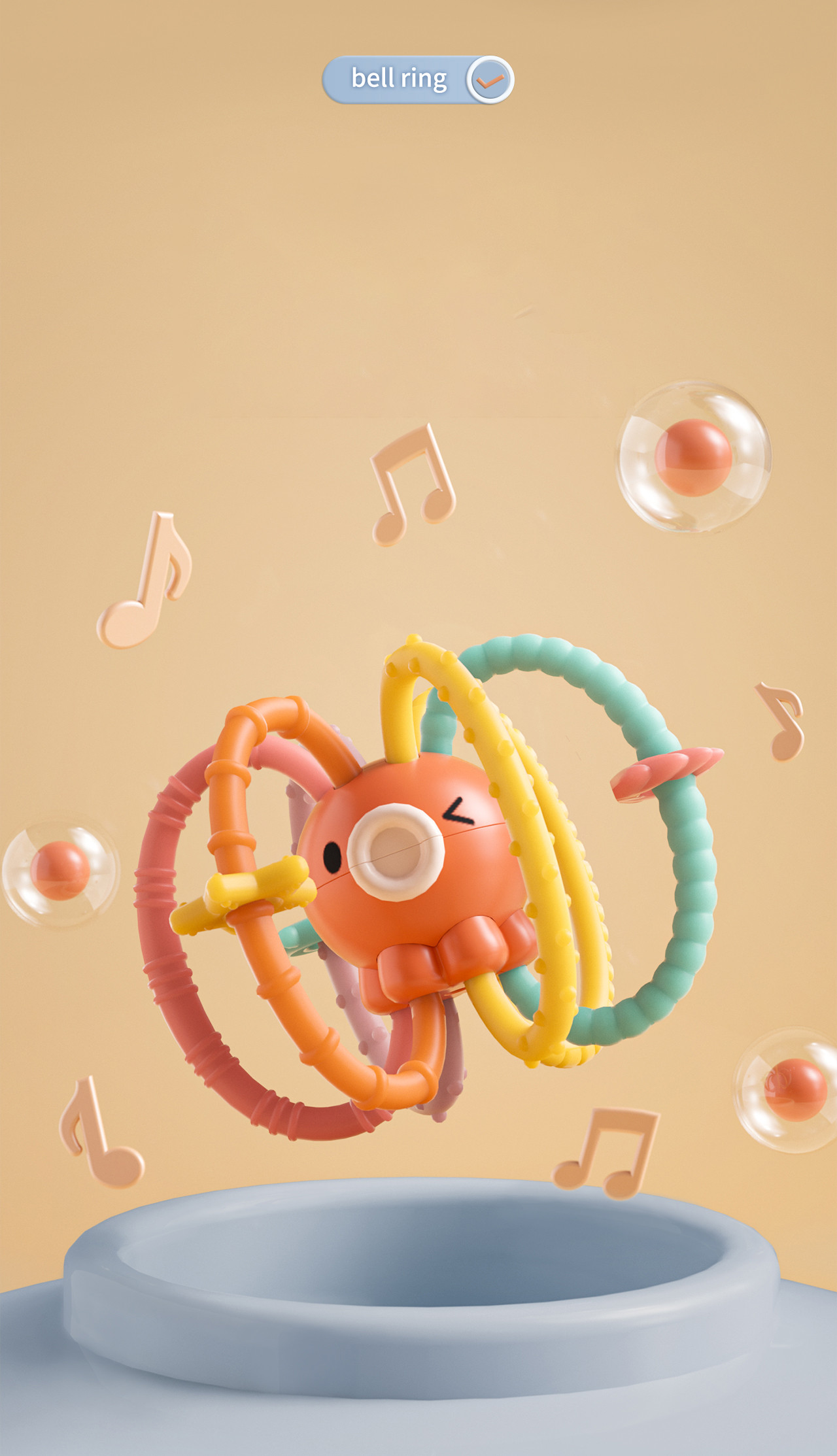 Tube Rattle Toy Buy Baby Activity Rattle Teether Tube Toys Funny Catch Hand Grasp Ball ...