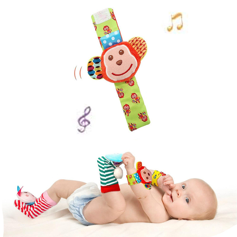 Buy Baby Toys Wrist Rattles Foot Finder Rattle Sock Baby Toddlor Toy ...