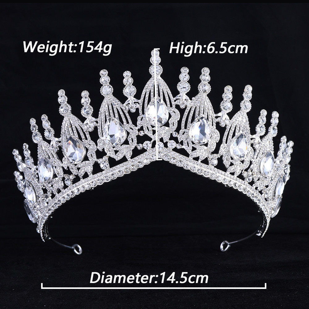 Buy Baroque Bridal Crown Ball Beauty Blue Red Green Jelly Color ...