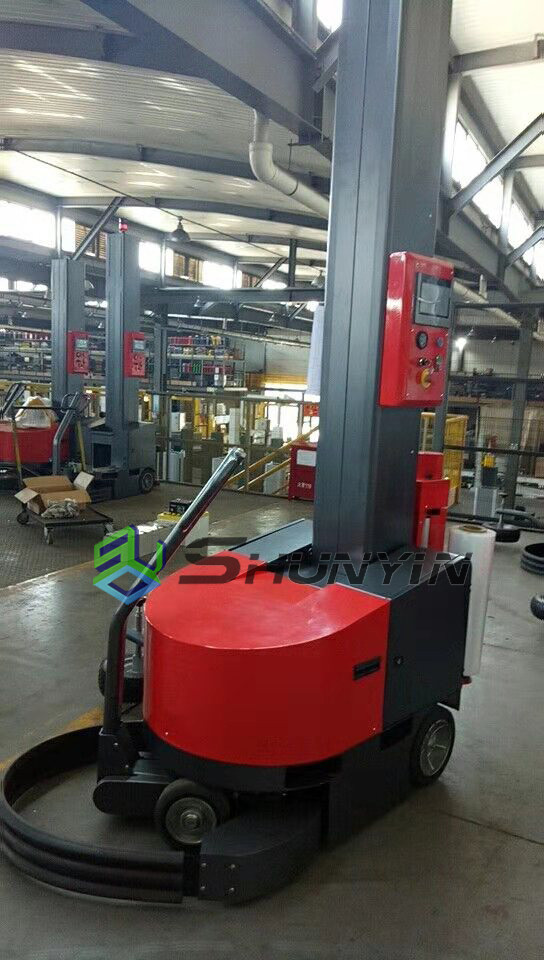 Buy Battery Powered Self Propelled Mobile Pallet Stretch Wrap Robot ...