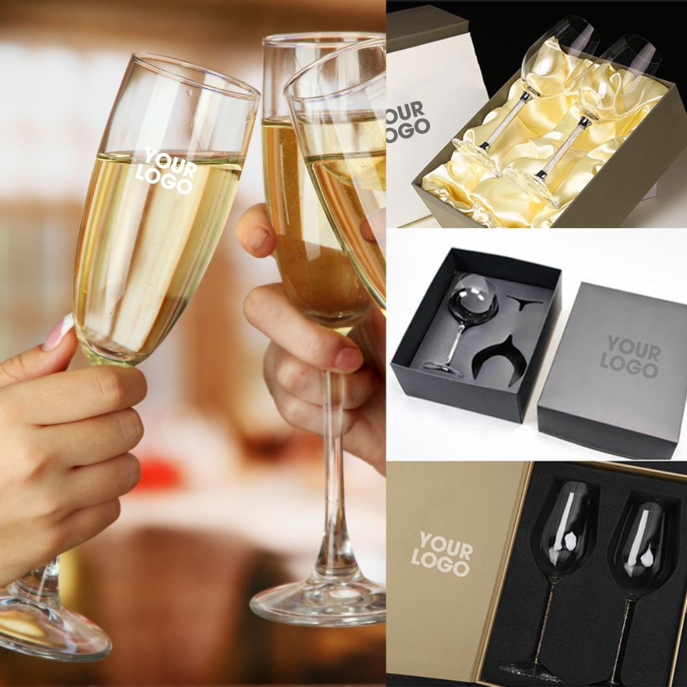 Buy Best Gift Wine Glasses Custom Logo Flutes Crystal Champagne Glass ...