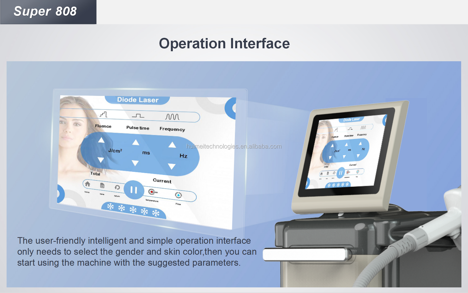 Buy Best Quality Super 808nm Diode Laser Hair Removal Machine For Sale