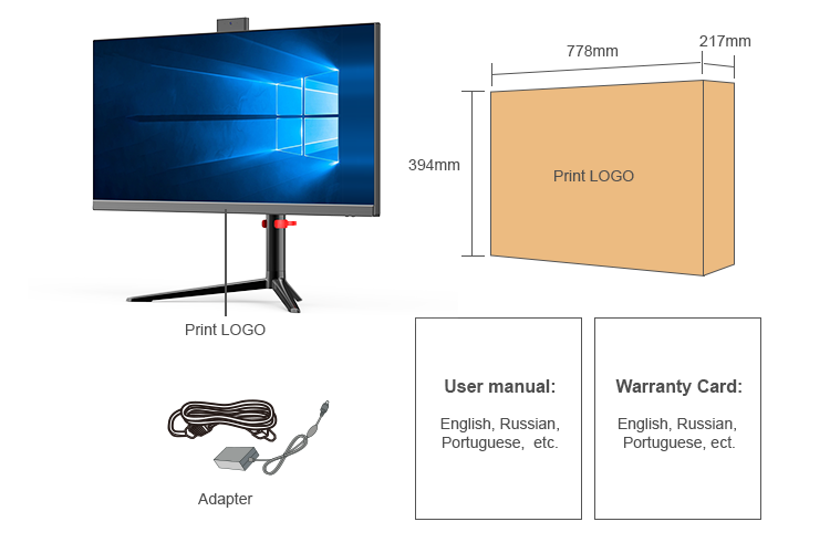 Buy Brand New 30 Inch Wide Screen Desktop Computer Gaming Pc All Set Up ...