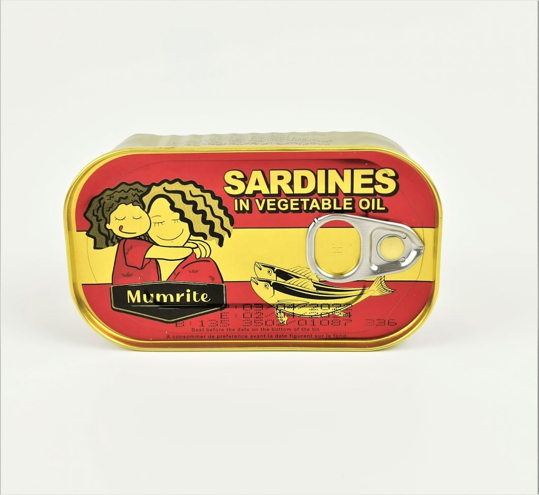 Buy Canned Seafood Canned Sardine In Vegetable Oil Tin Fish 125g from Ningbo Kenale Import And