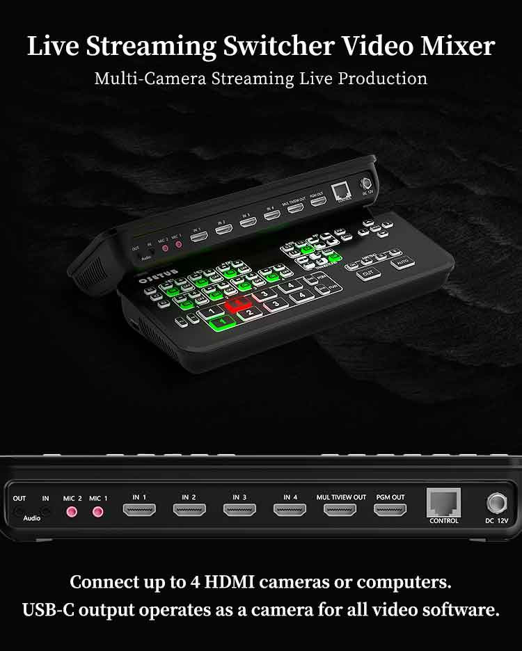 Buy Cctv 4k Video Switcher Mixer Live Stream Video Encoder Switcher ...
