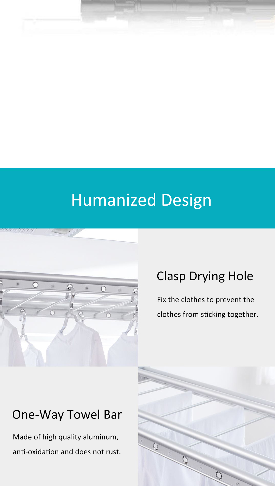 Buy Ceiling Mounted Electric Lifting Motorized Clothes Hanger Rack from ...
