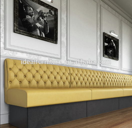 Buy Cheap Modern Design Metal Leather Seat Restaurant Booth