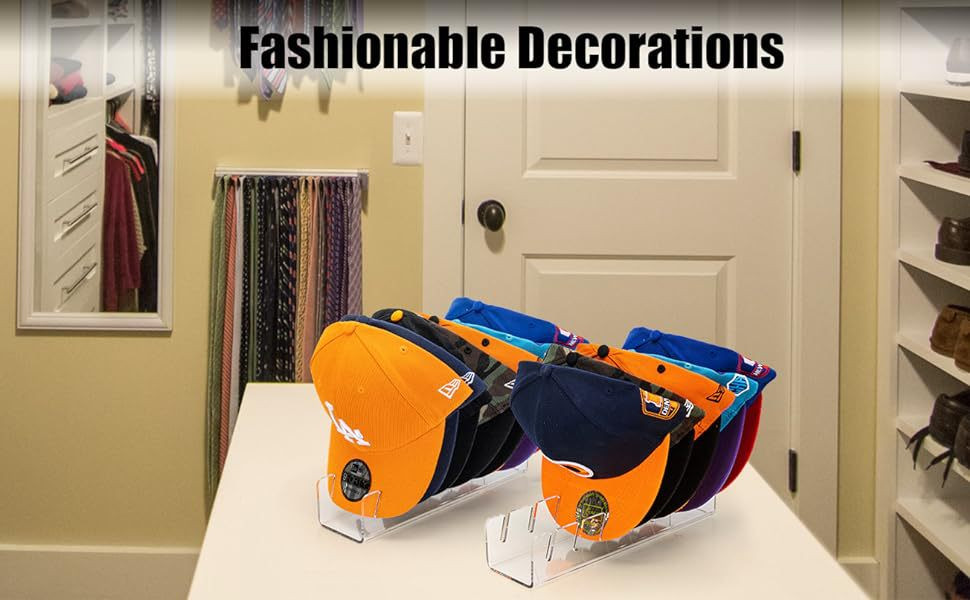 Buy Clear Acrylic Double-sided Hat Display Rack Light Duty Organizer ...