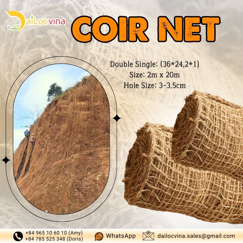 Buy Coir Net Coconut Netting Used For Gardening And Erosion Control ...