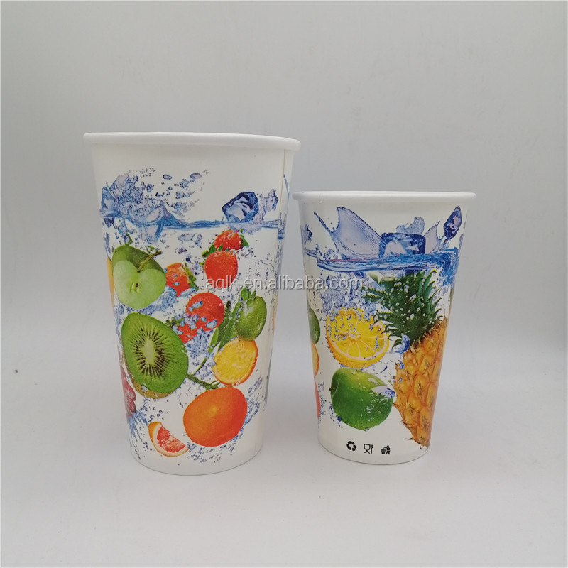 Buy Cold Drink Double Pe Fruit Paper Cup Different Sizes from Anqing ...