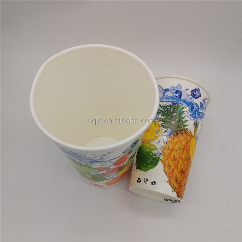 Buy Cold Drink Double Pe Fruit Paper Cup Different Sizes from Anqing ...
