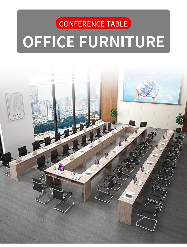 Combinable Table Buy Combinable Detachable Strip Wood Grain Office Conference Table from ...