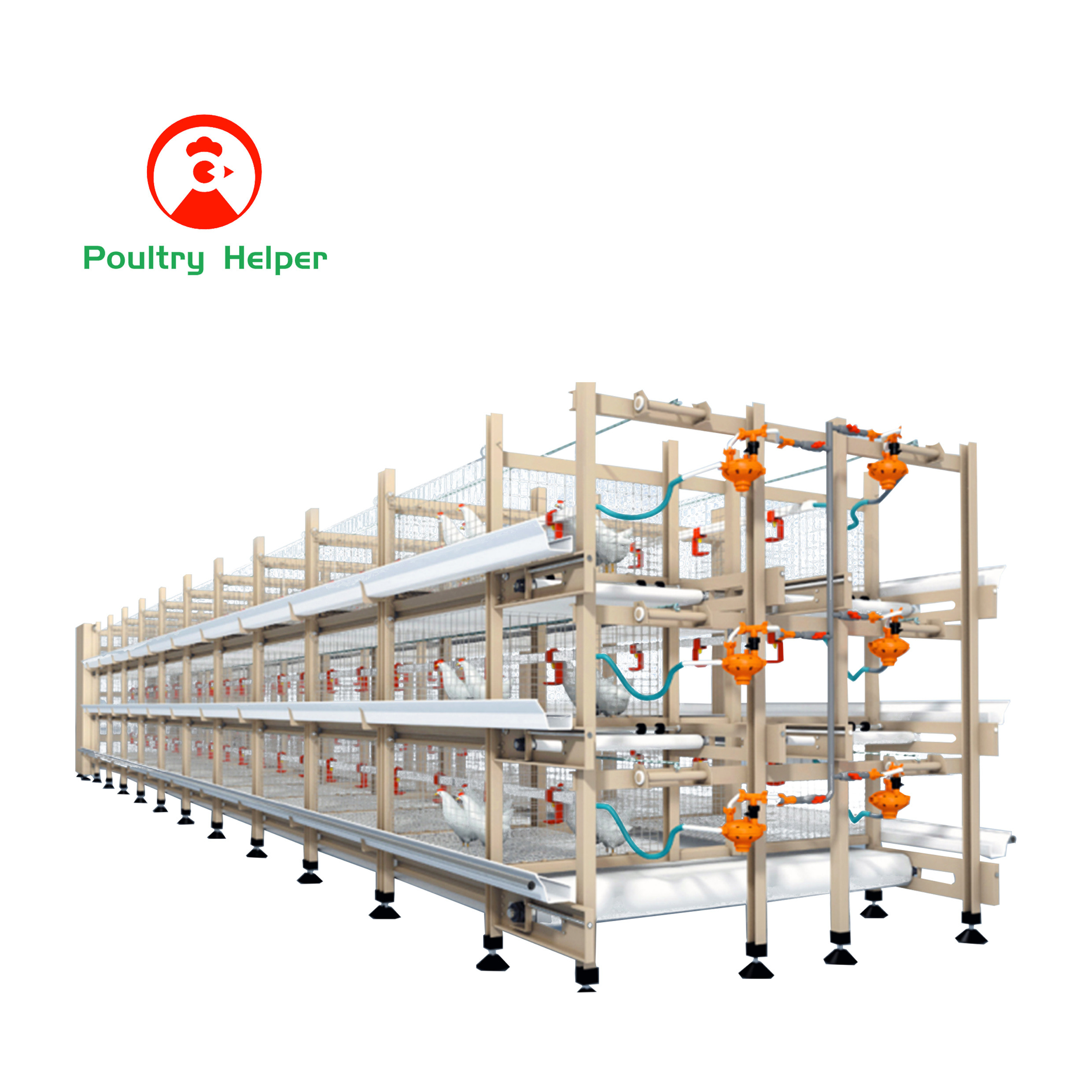Buy Complete Automatic Pullets Rearing Animal H-type Cages System ...