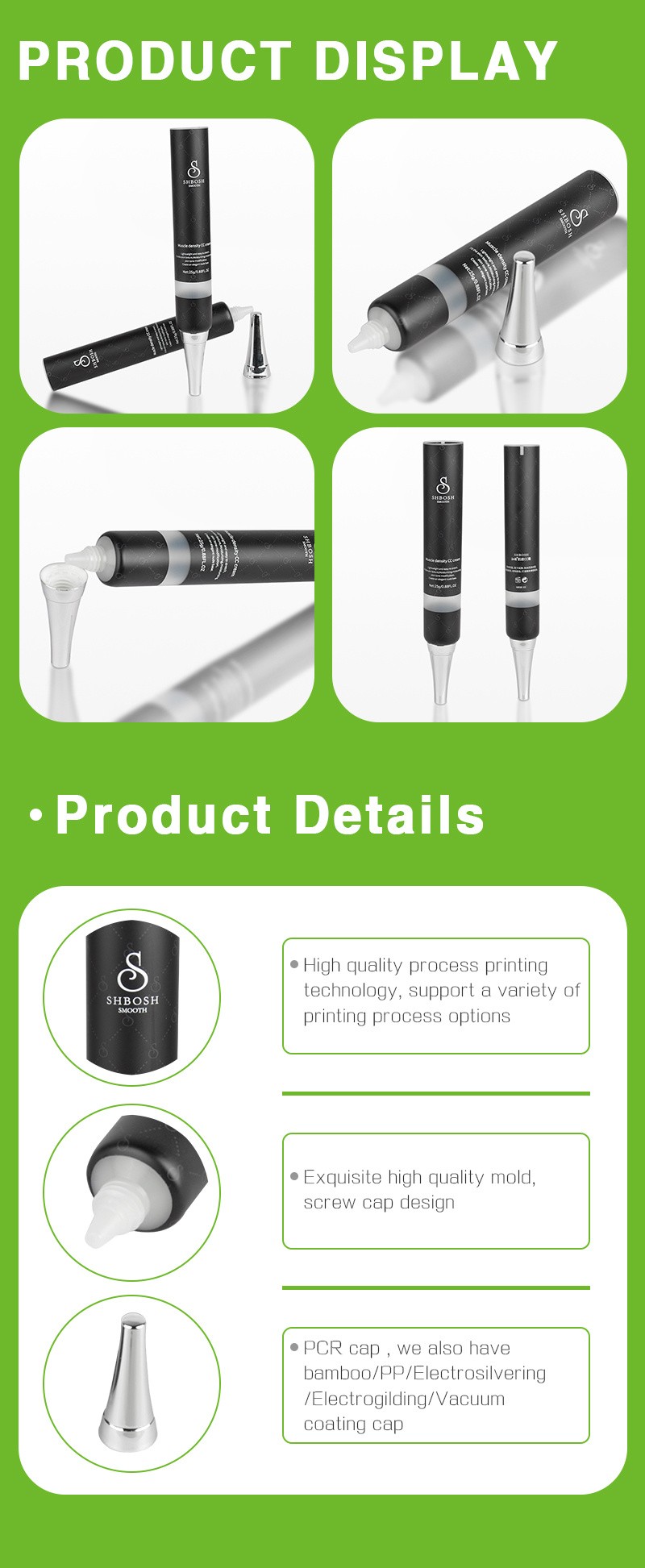 Buy Costom Printing 22mm Diameter Empty Cosmetic Tube With Nozzle ...