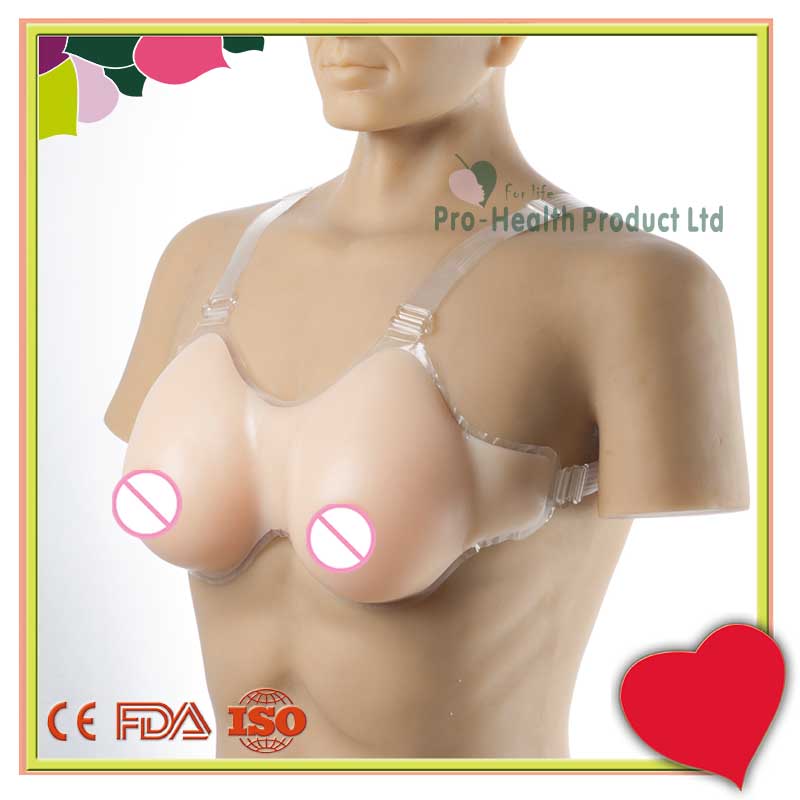 Strap on Silicone Breast Forms Fake Boobs For Crossdresser Transgender  Cosplay Mastectomy 1000g C Cup